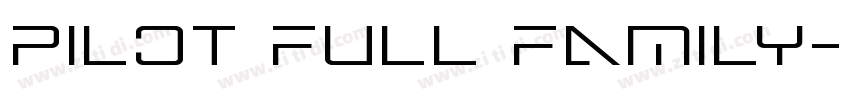 pilot full family字体转换